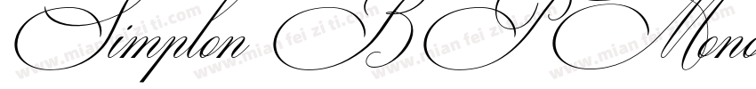 Simplon BP Mono Regular Regular字体转换